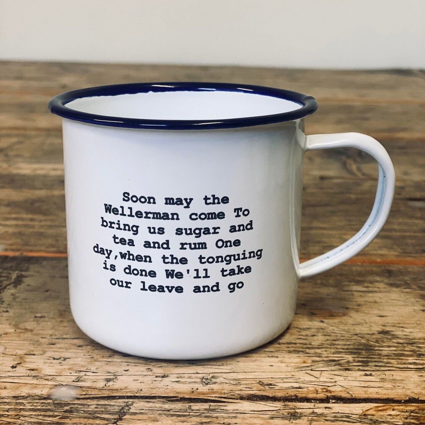 Wellerman Sea shanty enamel mug