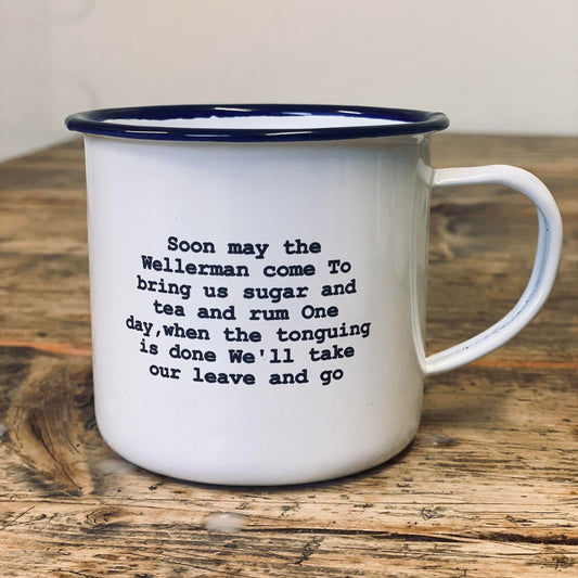 Wellerman Sea shanty enamel mug