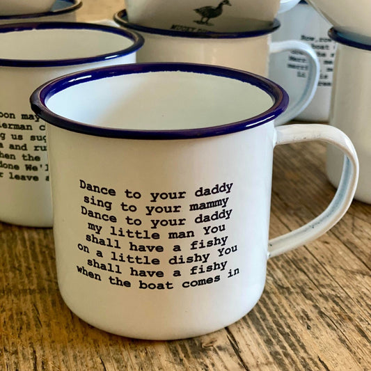 Dance to your daddy  sea shanty enamel mug