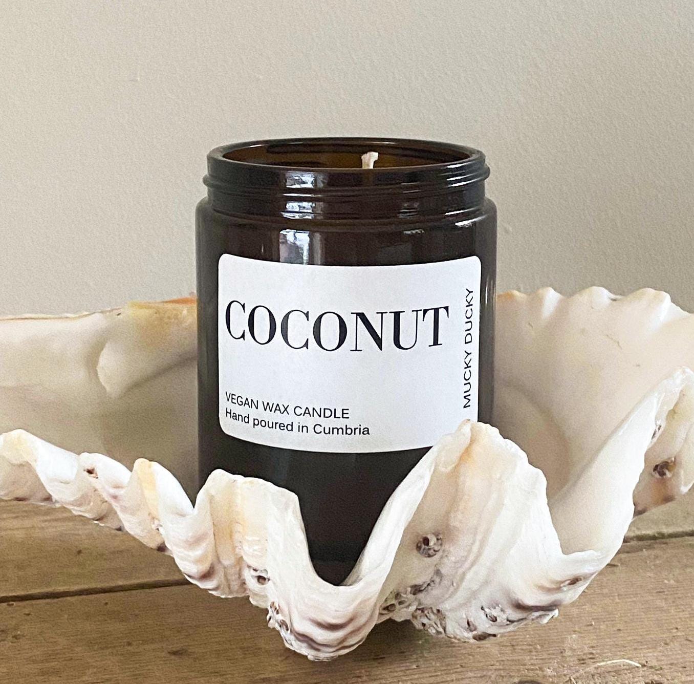 Coconut scented candle