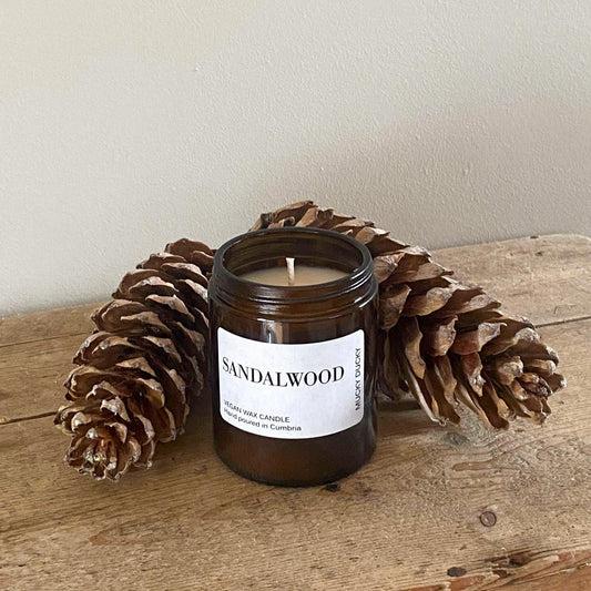 Sandalwood scented candle